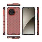 For Redmi K80 Honeycomb Shockproof Phone Case(Red) - 3