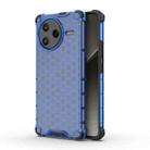 For Redmi K80 Pro Honeycomb Shockproof Phone Case(Blue) - 1