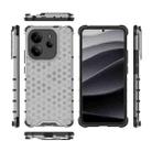 For Redmi Note 14 4G 163.25mm Honeycomb Shockproof Phone Case(White) - 3
