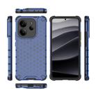 For Redmi Note 14 4G 163.25mm Honeycomb Shockproof Phone Case(Blue) - 3