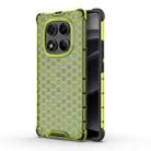 For Redmi Note 14 Pro 4G Honeycomb Shockproof Phone Case(Green) - 1