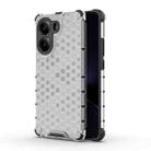 For Redmi Turbo 4 5G Honeycomb Shockproof Phone Case(White) - 1