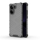 For Redmi Turbo 4 5G Honeycomb Shockproof Phone Case(Black) - 1