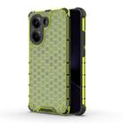 For Redmi Turbo 4 5G Honeycomb Shockproof Phone Case(Green) - 1