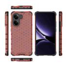 For Redmi Turbo 4 5G Honeycomb Shockproof Phone Case(Red) - 3