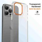 For iPhone 12 Pro Max Ice Feel HD Transparent PC Full Coverage Phone Case(Orange) - 3