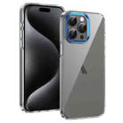 For iPhone 12 Pro Max Ice Feel HD Transparent PC Full Coverage Phone Case(Blue) - 1