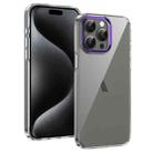 For iPhone 12 Pro Ice Feel HD Transparent PC Full Coverage Phone Case(Purple) - 1