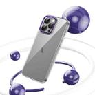 For iPhone 12 Pro Ice Feel HD Transparent PC Full Coverage Phone Case(Purple) - 2