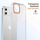 For iPhone 12 Ice Feel HD Transparent PC Full Coverage Phone Case(Orange) - 3