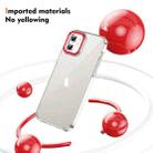 For iPhone 12 Ice Feel HD Transparent PC Full Coverage Phone Case(Red) - 2