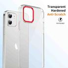 For iPhone 12 Ice Feel HD Transparent PC Full Coverage Phone Case(Red) - 3