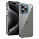 For iPhone 13 Pro Max Ice Feel HD Transparent PC Full Coverage Phone Case(Blue) - 1