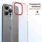 For iPhone 13 Pro Ice Feel HD Transparent PC Full Coverage Phone Case(Red) - 3