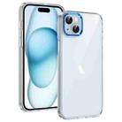 For iPhone 14 Ice Feel HD Transparent PC Full Coverage Phone Case(Blue) - 1