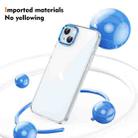 For iPhone 14 Ice Feel HD Transparent PC Full Coverage Phone Case(Blue) - 2