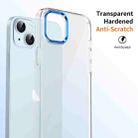 For iPhone 14 Ice Feel HD Transparent PC Full Coverage Phone Case(Blue) - 3