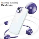 For iPhone 14 Ice Feel HD Transparent PC Full Coverage Phone Case(Purple) - 2