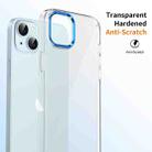 For iPhone 14 Plus / 15 Plus Ice Feel HD Transparent PC Full Coverage Phone Case(Blue) - 3