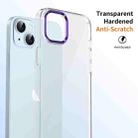 For iPhone 14 Plus / 15 Plus Ice Feel HD Transparent PC Full Coverage Phone Case(Purple) - 3