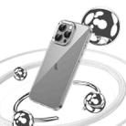 For iPhone 15 Pro Ice Feel HD Transparent PC Full Coverage Phone Case(Silver) - 2