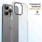 For iPhone 15 Pro Ice Feel HD Transparent PC Full Coverage Phone Case(Black) - 3