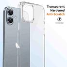 For iPhone 16 Plus Ice Feel HD Transparent PC Full Coverage Phone Case(Silver) - 3