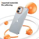 For iPhone 16 Plus Ice Feel HD Transparent PC Full Coverage Phone Case(Orange) - 2