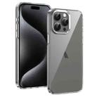 For iPhone 16 Pro Ice Feel HD Transparent PC Full Coverage Phone Case(Silver) - 1