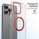 For iPhone 12 Pro Max Ice Feel HD Transparent MagSafe PC Full Coverage Phone Case(Red) - 2