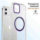 For iPhone 12 Ice Feel HD Transparent MagSafe PC Full Coverage Phone Case(Purple) - 2