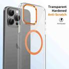 For iPhone 13 Pro Max Ice Feel HD Transparent MagSafe PC Full Coverage Phone Case(Orange) - 2