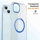 For iPhone 13 Ice Feel HD Transparent MagSafe PC Full Coverage Phone Case(Blue) - 2