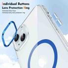 For iPhone 13 Ice Feel HD Transparent MagSafe PC Full Coverage Phone Case(Blue) - 3