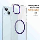 For iPhone 13 Ice Feel HD Transparent MagSafe PC Full Coverage Phone Case(Purple) - 2