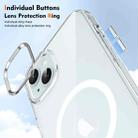 For iPhone 14 Ice Feel HD Transparent MagSafe PC Full Coverage Phone Case(White) - 3