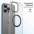 For iPhone 14 Pro Max Ice Feel HD Transparent MagSafe PC Full Coverage Phone Case(Black) - 2