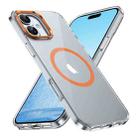 For iPhone 16 Plus Ice Feel HD Transparent MagSafe PC Full Coverage Phone Case(Orange) - 2