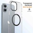 For iPhone 16 Plus Ice Feel HD Transparent MagSafe PC Full Coverage Phone Case(Black) - 2