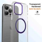 For iPhone 16 Pro Max Ice Feel HD Transparent MagSafe PC Full Coverage Phone Case(Purple) - 2