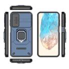 For Samsung Galaxy M35 Sliding Camshield TPU + PC Shockproof Phone Case with Holder(Blue) - 3