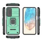 For Samsung Galaxy M35 Sliding Camshield TPU + PC Shockproof Phone Case with Holder(Green) - 3