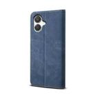 For Samsung Galaxy A06 5G Denim Texture Casual Style Horizontal Flip Leather Case(Blue) - 3