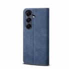 For Samsung Galaxy A17 5G Denim Texture Casual Style Horizontal Flip Leather Case(Blue) - 3