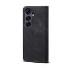 For Samsung Galaxy A17 5G Denim Texture Casual Style Horizontal Flip Leather Case(Black) - 3