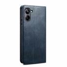 For Samsung Galaxy A06 4G Oil Wax Crazy Horse Texture Leather Phone Case(Blue) - 3