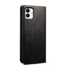 For Samsung Galaxy A06 5G Oil Wax Crazy Horse Texture Leather Phone Case(Black) - 3