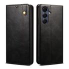 For Samsung Galaxy A17 5G Oil Wax Crazy Horse Texture Leather Phone Case(Black) - 1
