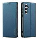 For Samsung Galaxy A55 5G LC.IMEEKE L1 Series Frosted Fine Texture PU Phone Case(Blue) - 2