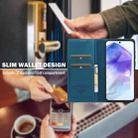 For Samsung Galaxy A55 5G LC.IMEEKE L1 Series Frosted Fine Texture PU Phone Case(Blue) - 3